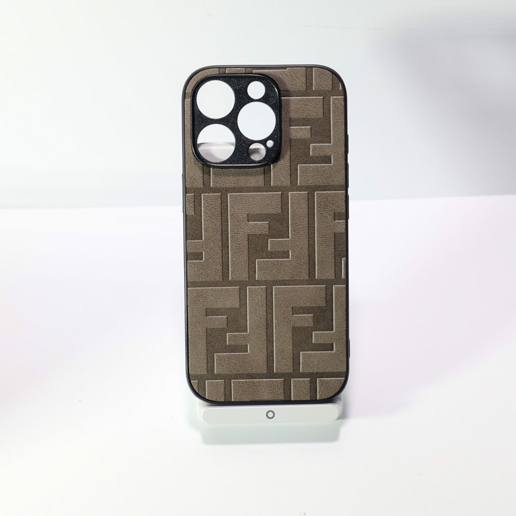 Fendi Leather iPhone Case For 12-17 Pro Max Plus for 12-pro-max