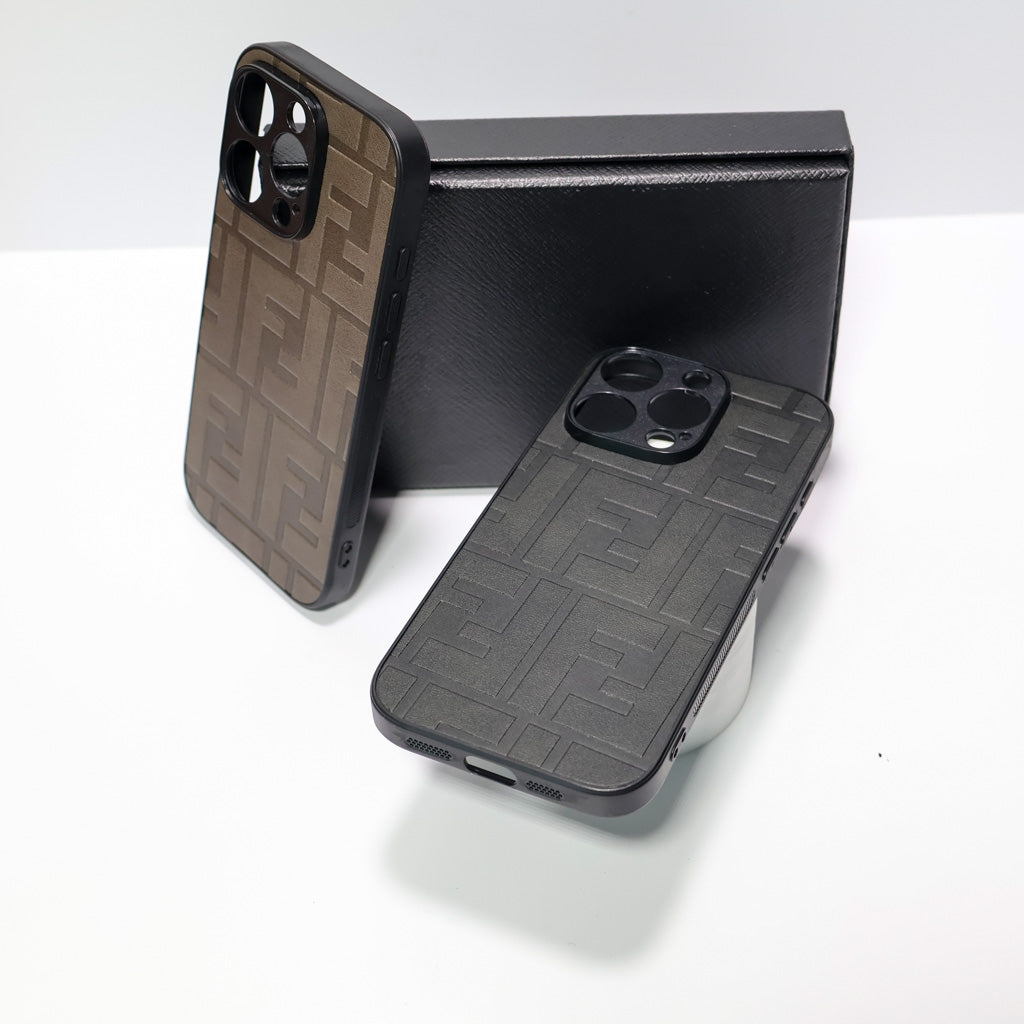 Fendi Leather iPhone Case For 12-17 Pro Max Plus for 12-pro