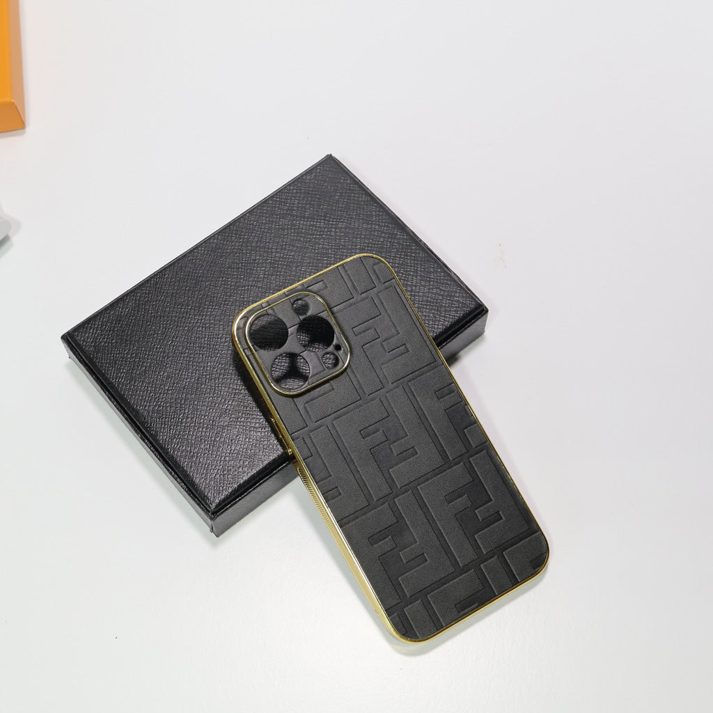 Fendi Electroplated iPhone Case For 12-17 Pro Max Plus for 12-pro