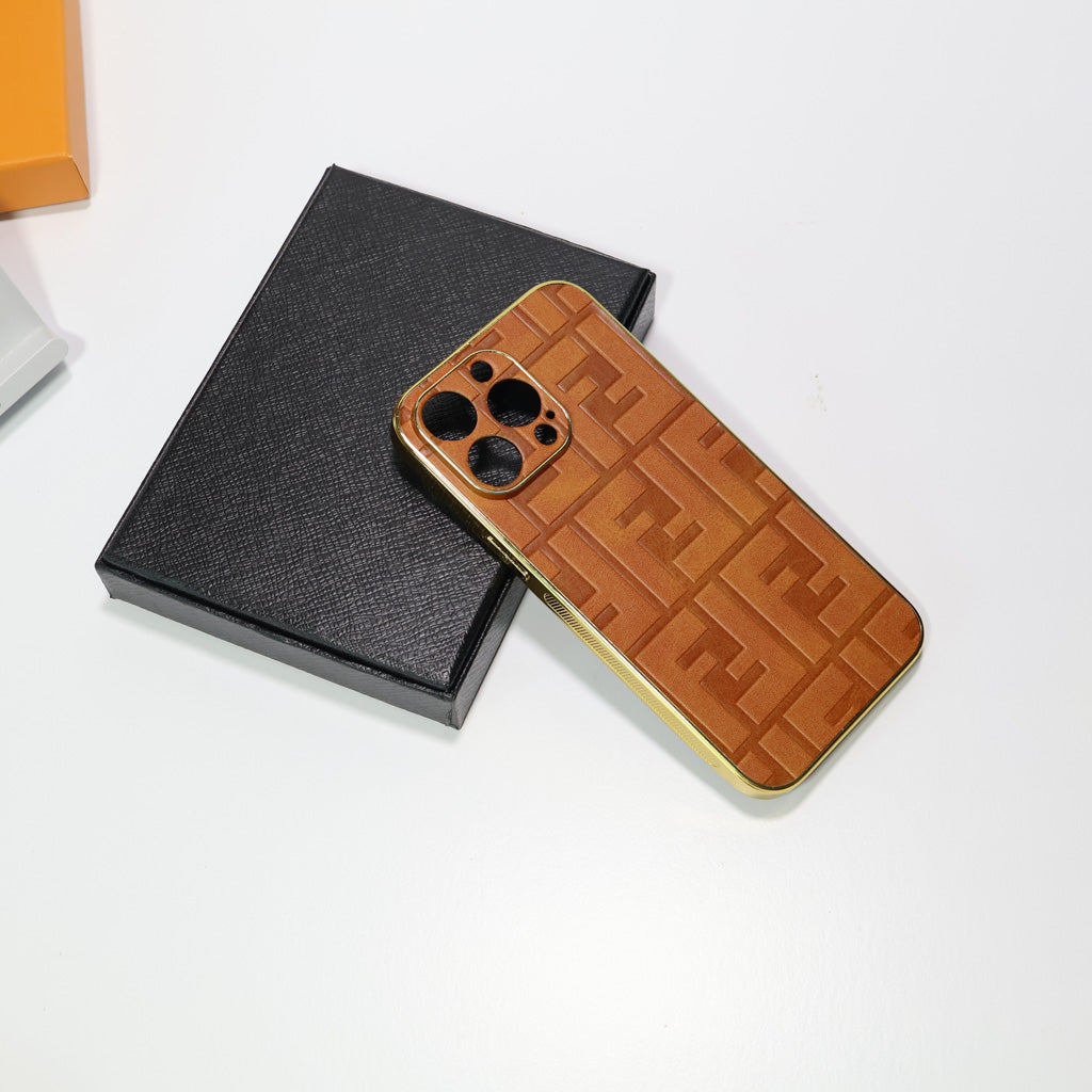 Fendi Electroplated iPhone Case For 12-17 Pro Max Plus for 12-pro