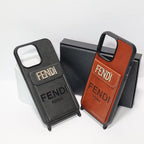 Fendi Card Holder iPhone Case Crossbody 12-16 Pro Max Plus for 12-pro-max