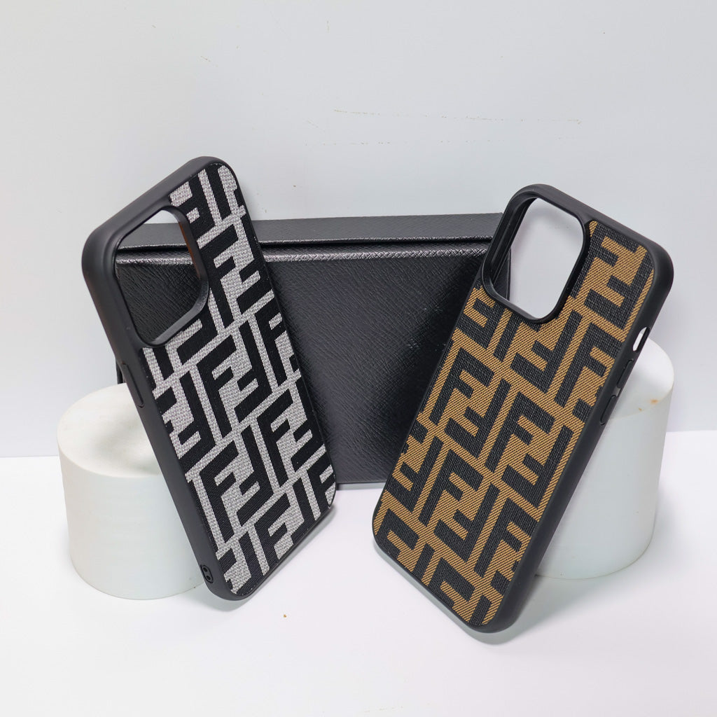 Fendi Fabric Phone Case For iPhone 12-17 Pro Max for 12-pro