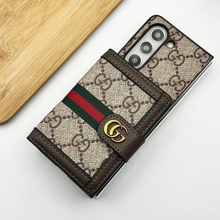 Gucci Wallet Phone Case Samsung Galaxy Z Fold 3 4 5 6 Series for z-fold-3