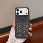 Goyard Magnet Card Holder Phone Case iPhone 13-17 / Pro / Pro Max / Plus / Air for 13-pro