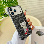 Goyard Phone Case Card Holder For 13-17 / Pro / Pro Max / Plus / Air for 13-pro