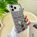 Goyard Phone Case Card Holder For 13-17 / Pro / Pro Max / Plus / Air for 13-pro