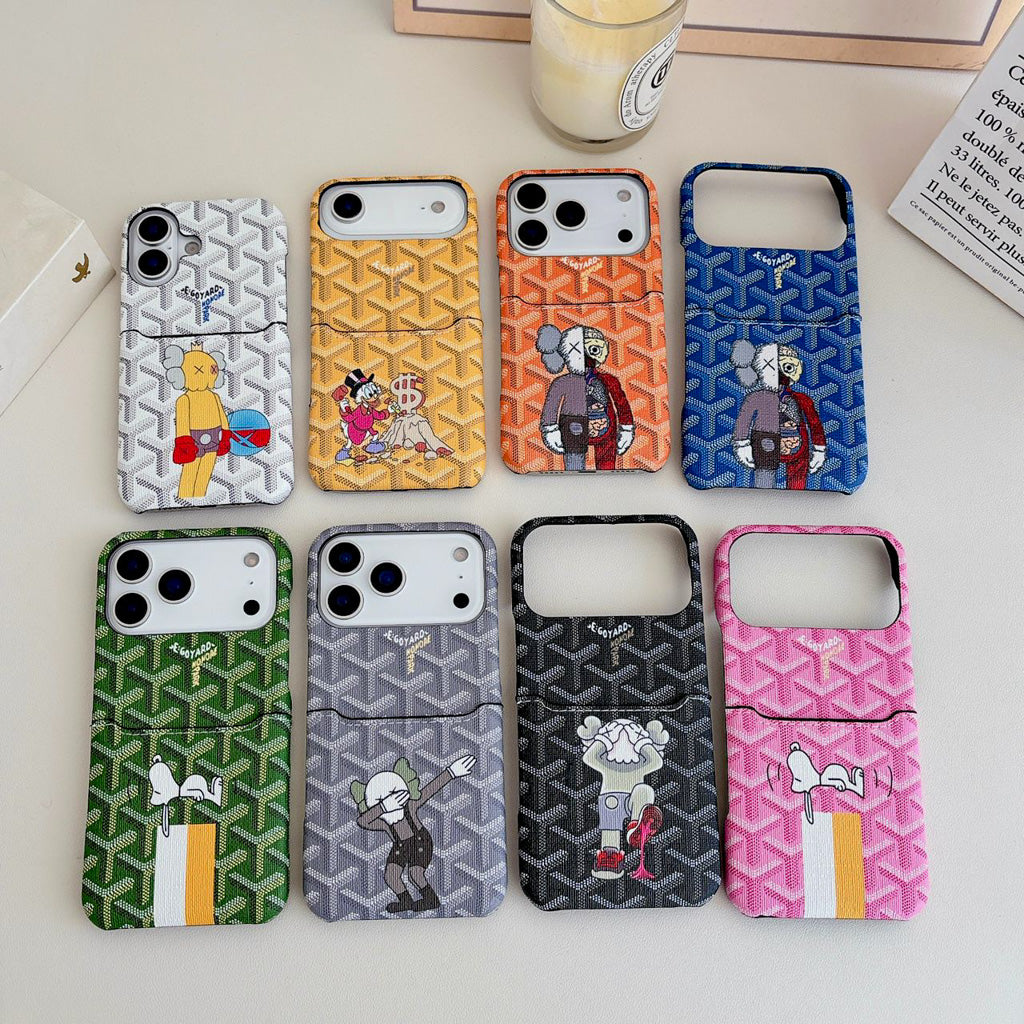 Goyard Phone Case Card Holder For 13-17 / Pro / Pro Max / Plus / Air