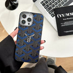 Goyard Phone Case Electroplated For iPhone 12-16 Pro Max Plus for 12-pro
