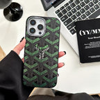 Goyard Phone Case Electroplated For iPhone 12-16 Pro Max Plus for 12-pro-max