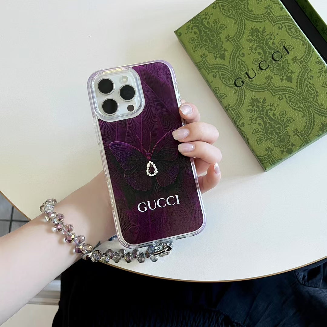 GG Butterfly iPhone Case For 13-16 Pro Max Series for iphone-13-pro