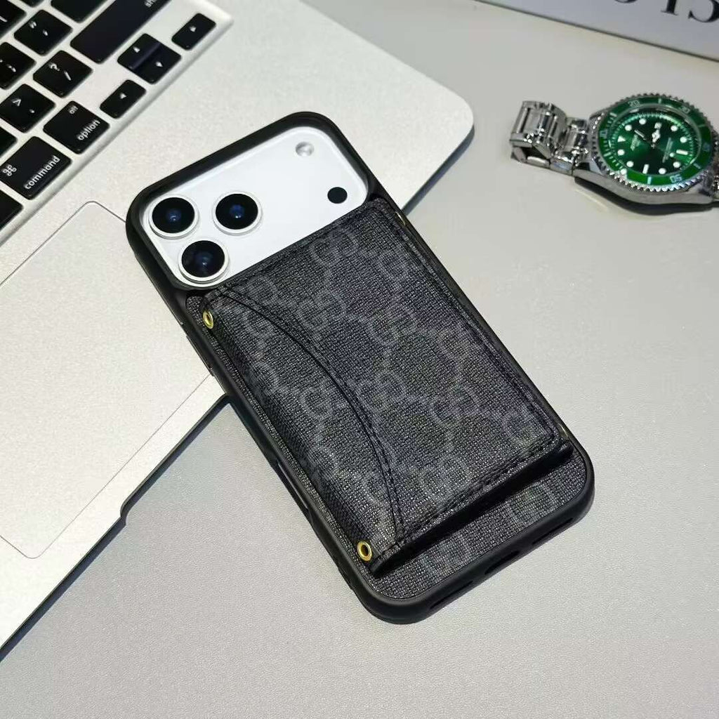 GG Card Holder Wallet Phone Case iPhone 17 / Pro / Max / Air for 17-air