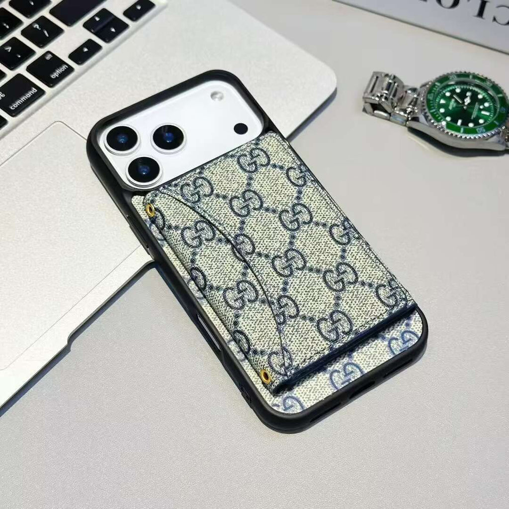 GG Card Holder Wallet Phone Case iPhone 17 / Pro / Max / Air for 17-air