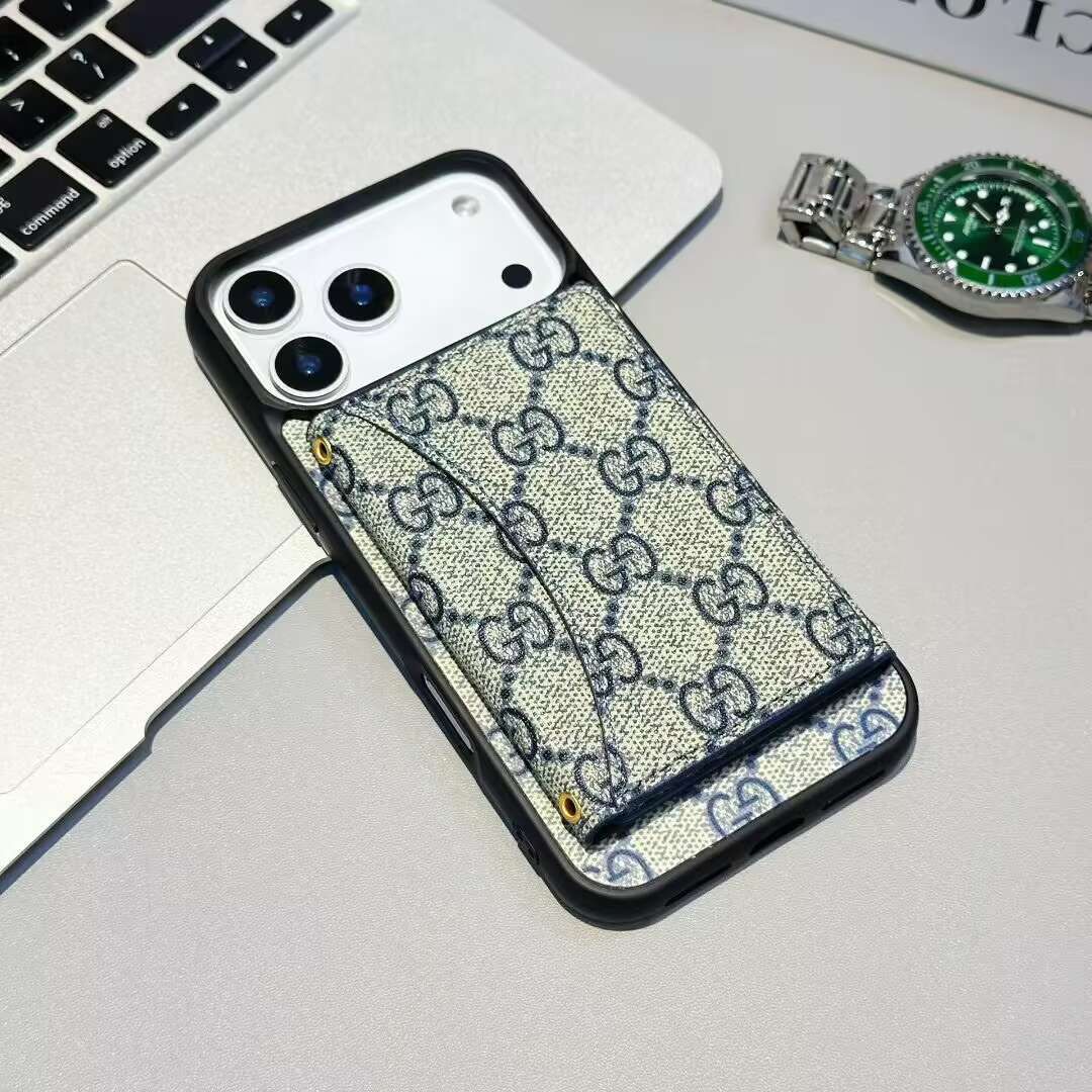 GG Card Holder Wallet Phone Case iPhone 17 / Pro / Max / Air for 17-air