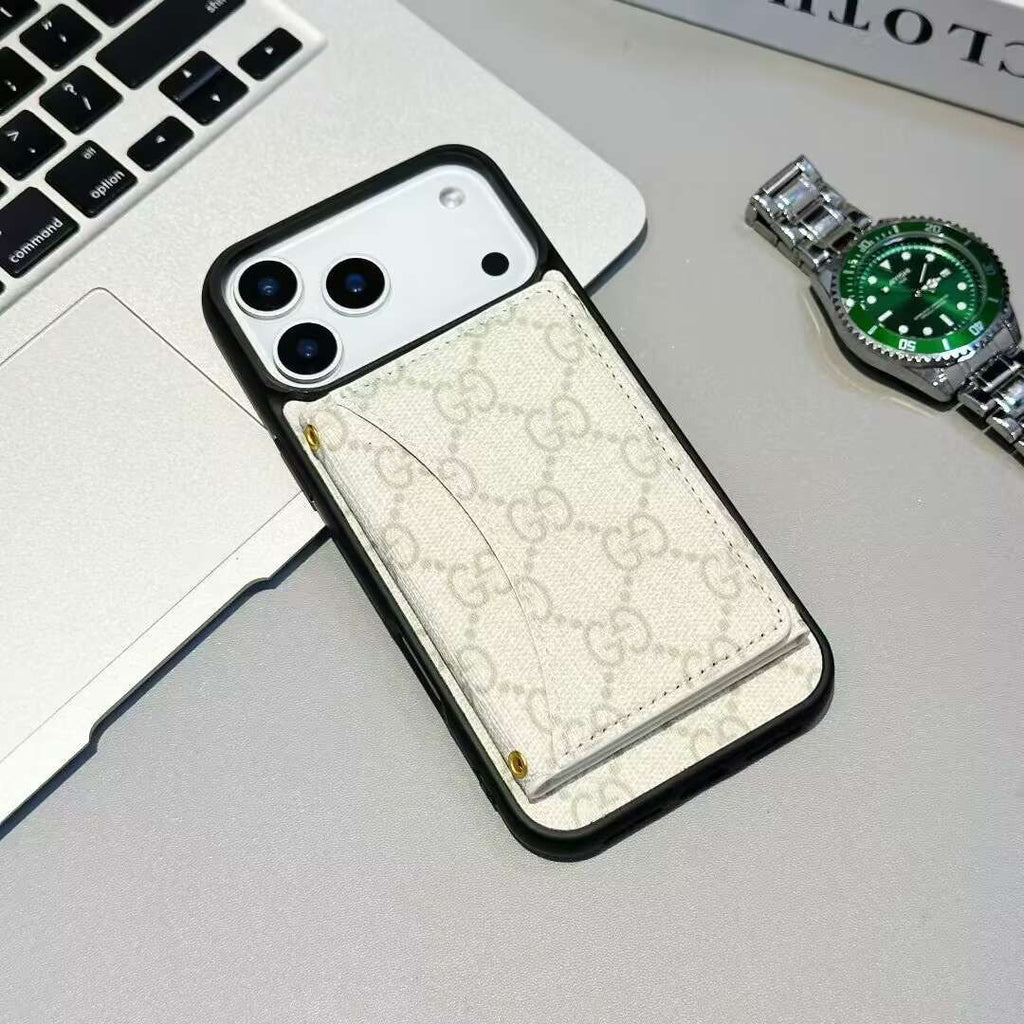 GG Card Holder Wallet Phone Case iPhone 17 / Pro / Max / Air for 17-pro
