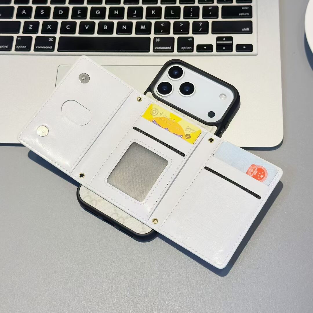 GG Card Holder Wallet Phone Case iPhone 17 / Pro / Max / Air for 17-air
