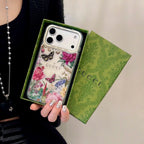 Gucci Clear Case Print Pattern iPhone 14-17 / Pro / Pro Max for 14-pro-max