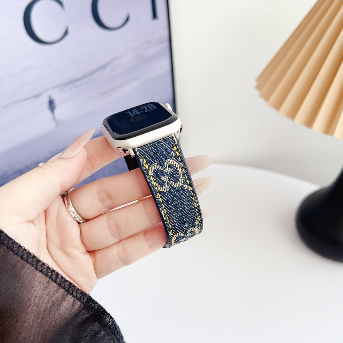 Fabric GG Apple Watch Band for 38mm-40mm-41mm