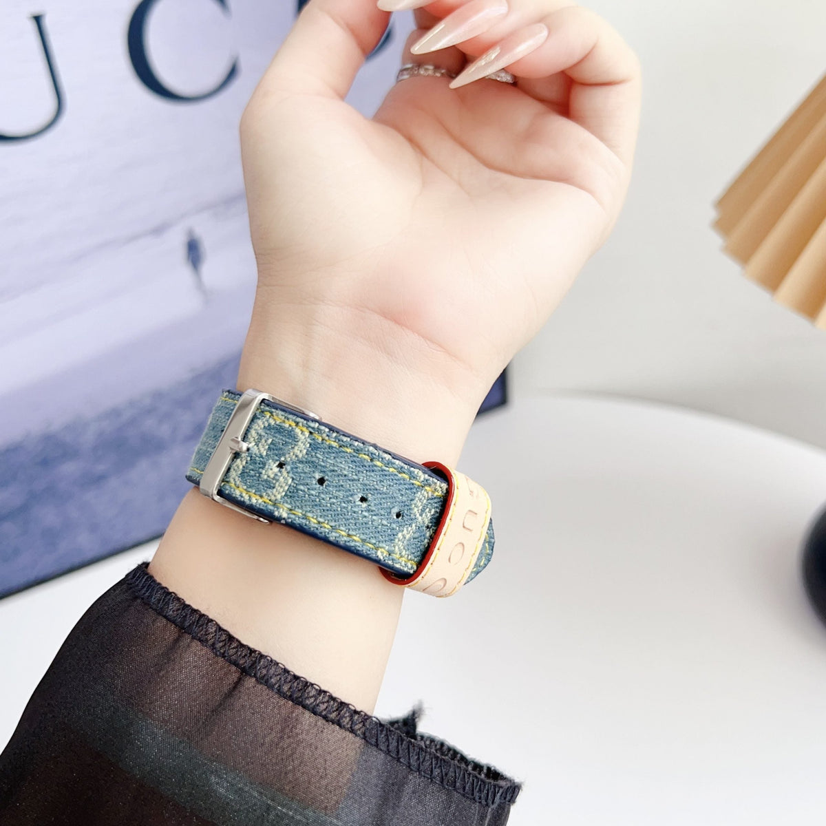Fabric GG Apple Watch Band for 42mm-44mm-45mm