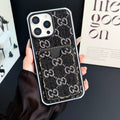 GG Card Slot Denim iPhone Case For 12-16 Pro Max for 12-pro-max