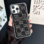 GG Card Slot Denim iPhone Case For 12-16 Pro Max for 12-pro-max