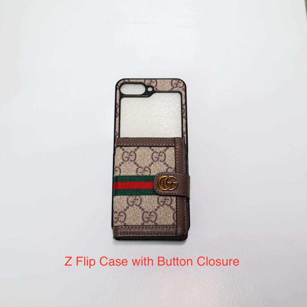 GG Z Flip Wallet Phone Case For 3 4 5 6 7 Series for z-flip-6