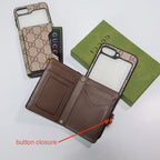 GG Z Flip Wallet Phone Case For 3 4 5 6 7 Series for z-flip-4