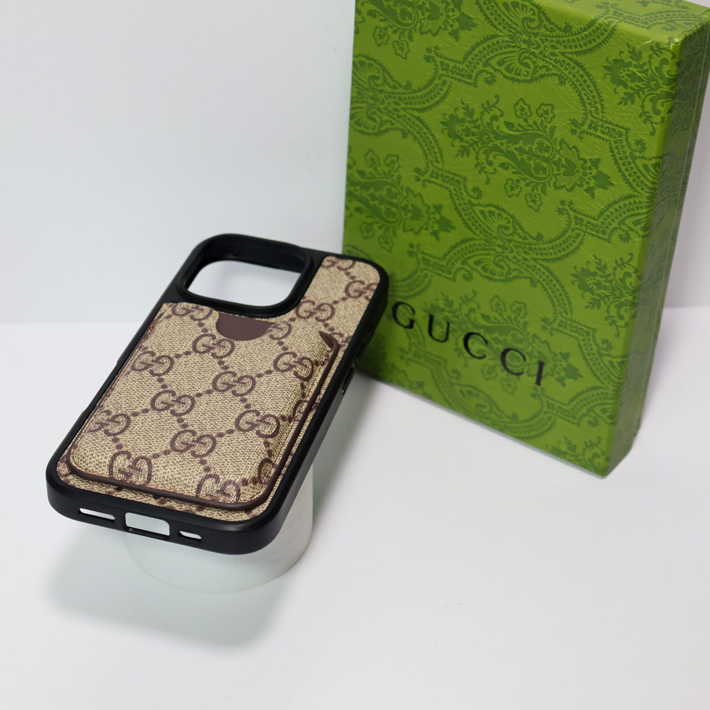 Card Holder Gucci Case For iPhone 12-16 Pro Max Plus for 13