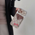 GG Style Phone Case Magnet Card Holder iPhone 13-17 / Pro / Pro Max / Plus / Air for 13-pro