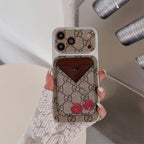 GG Style Phone Case Magnet Card Holder iPhone 13-17 / Pro / Pro Max / Plus / Air for 13-pro