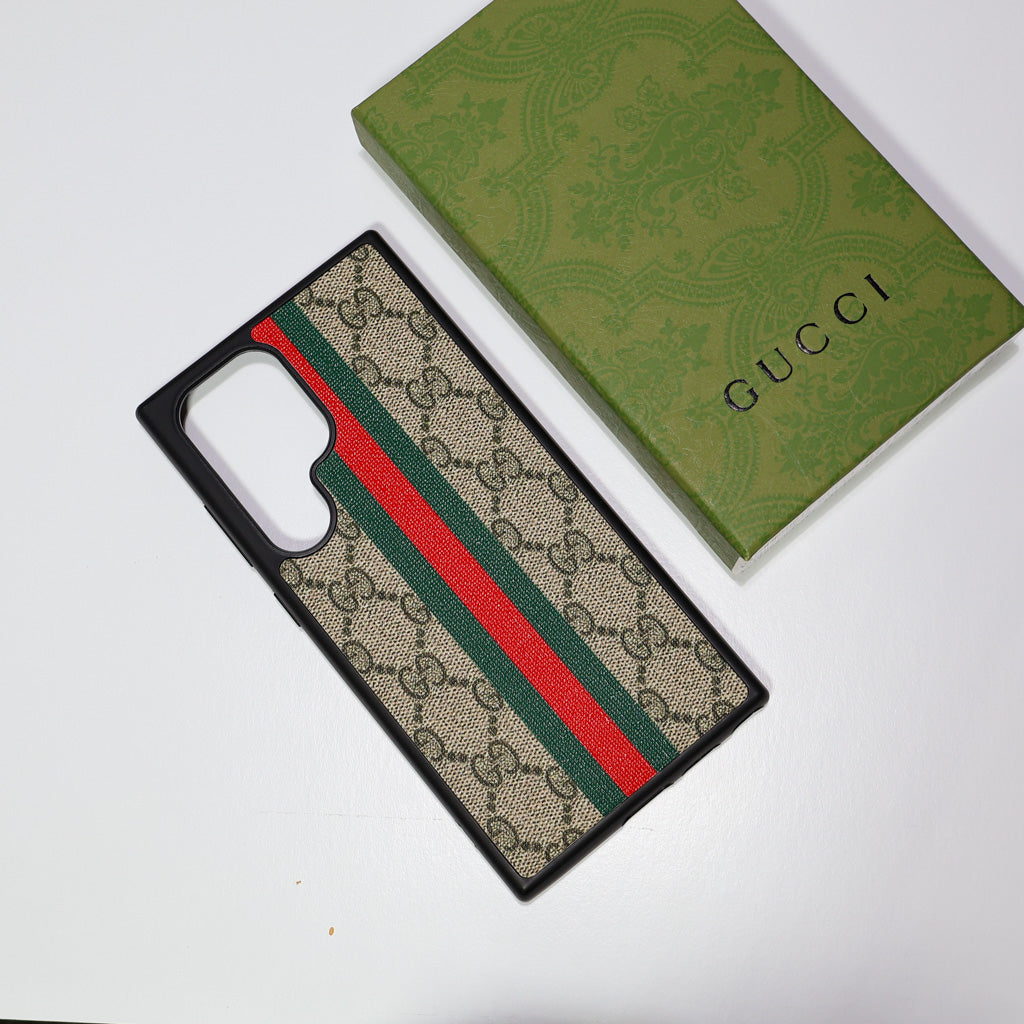 Samsung Galaxy Gucci Web Stripe Case For S22 23 24 25 26 Ultra Plus for s22-plus