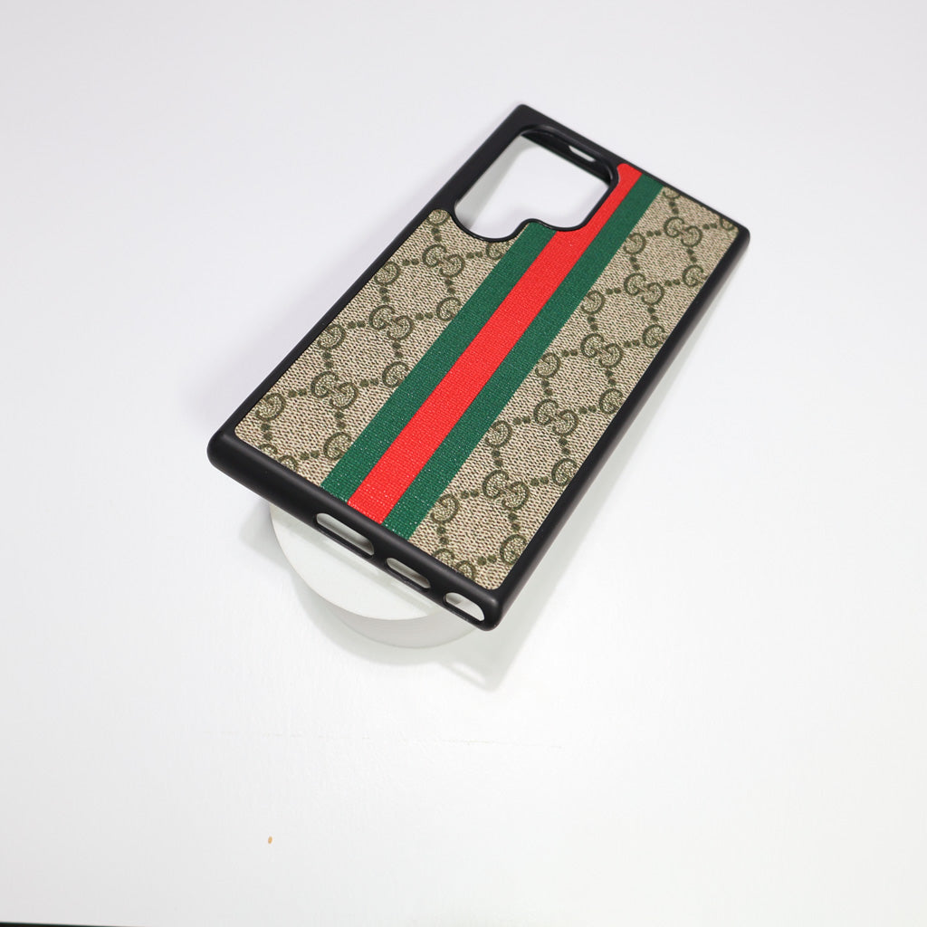 Samsung Galaxy Gucci Web Stripe Case For S22 23 24 25 26 Ultra Plus for s23-ultra