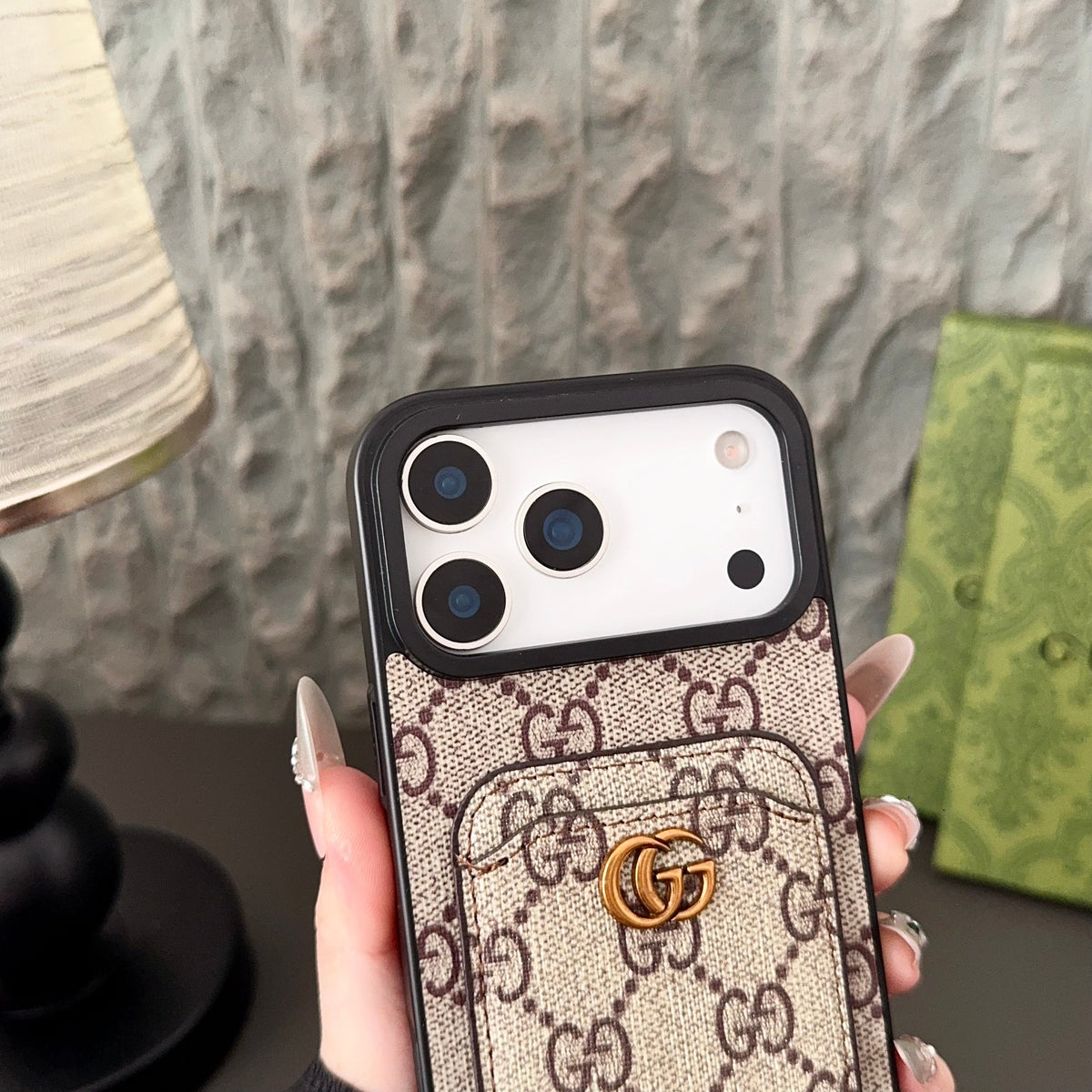 GG Card Slot Phone Case iPhone 17 Series for iphone-17-pro