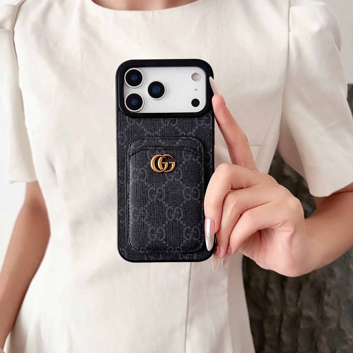 GG Card Slot Phone Case iPhone 17 Series for iphone-17-pro-max