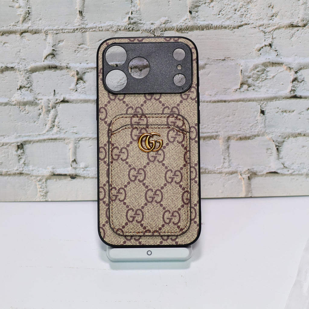 GG Phone Case With Card Holder For 17 Series for iphone-17