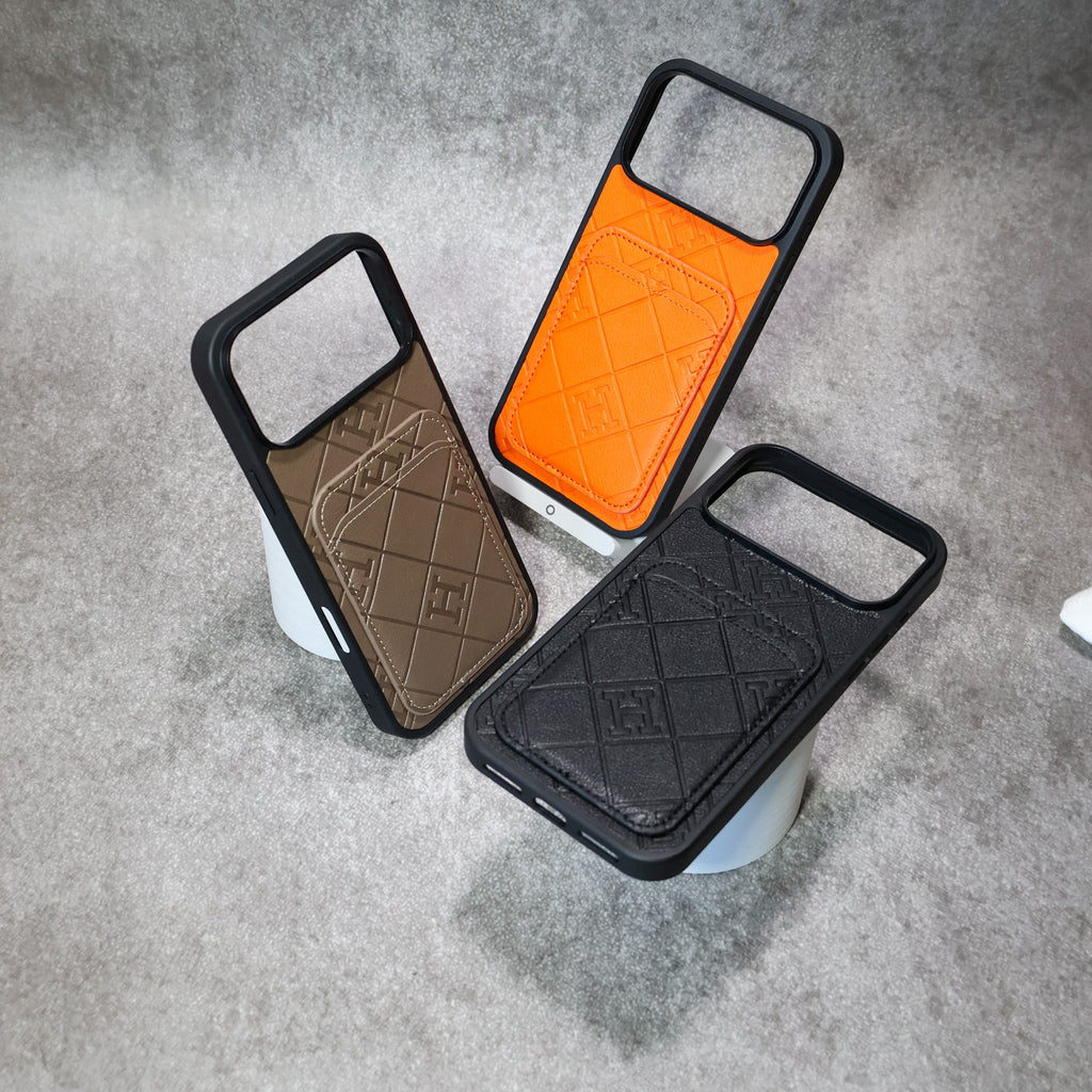 Hermes Phone Case Card Holder For 17 / 17 Pro / 17 Pro Max for iphone-17