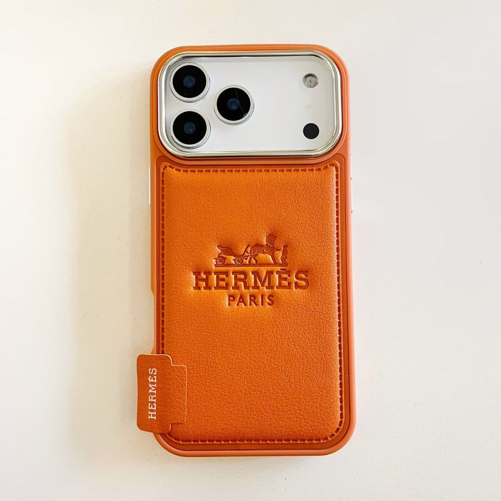 H Stamped Leather Phone Case For 13-17 / Pro / Pro Max for 13-pro-max