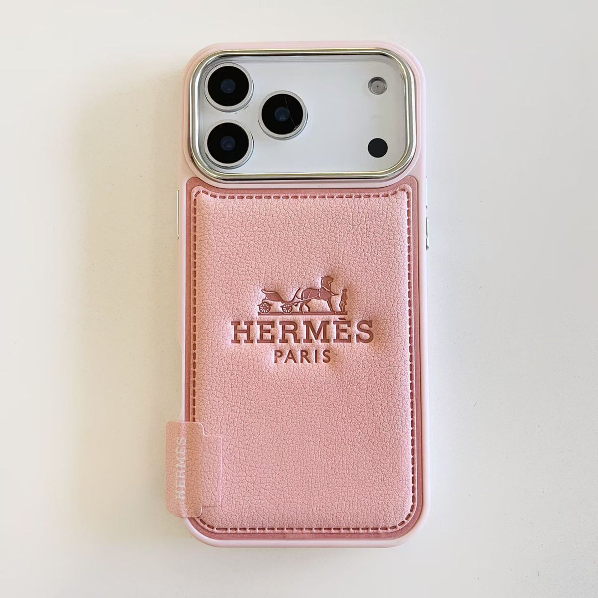 H Stamped Leather Phone Case For 13-17 / Pro / Pro Max for 13-pro