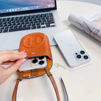 Universal H Mobile Phone Bag Crossbody Pouch Bag Adjustable Shoulder Strap / Orange Phone Case