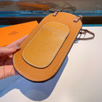 Universal Crossbody Luxury H Phone Pouch Bag Adjustable Shoulder Strap / Brown Phone Case
