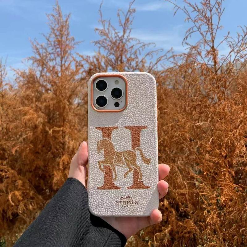 Hermes iPhone 16 Pro Max Case 15 14 13 Printed Pattern for 13-pro-max