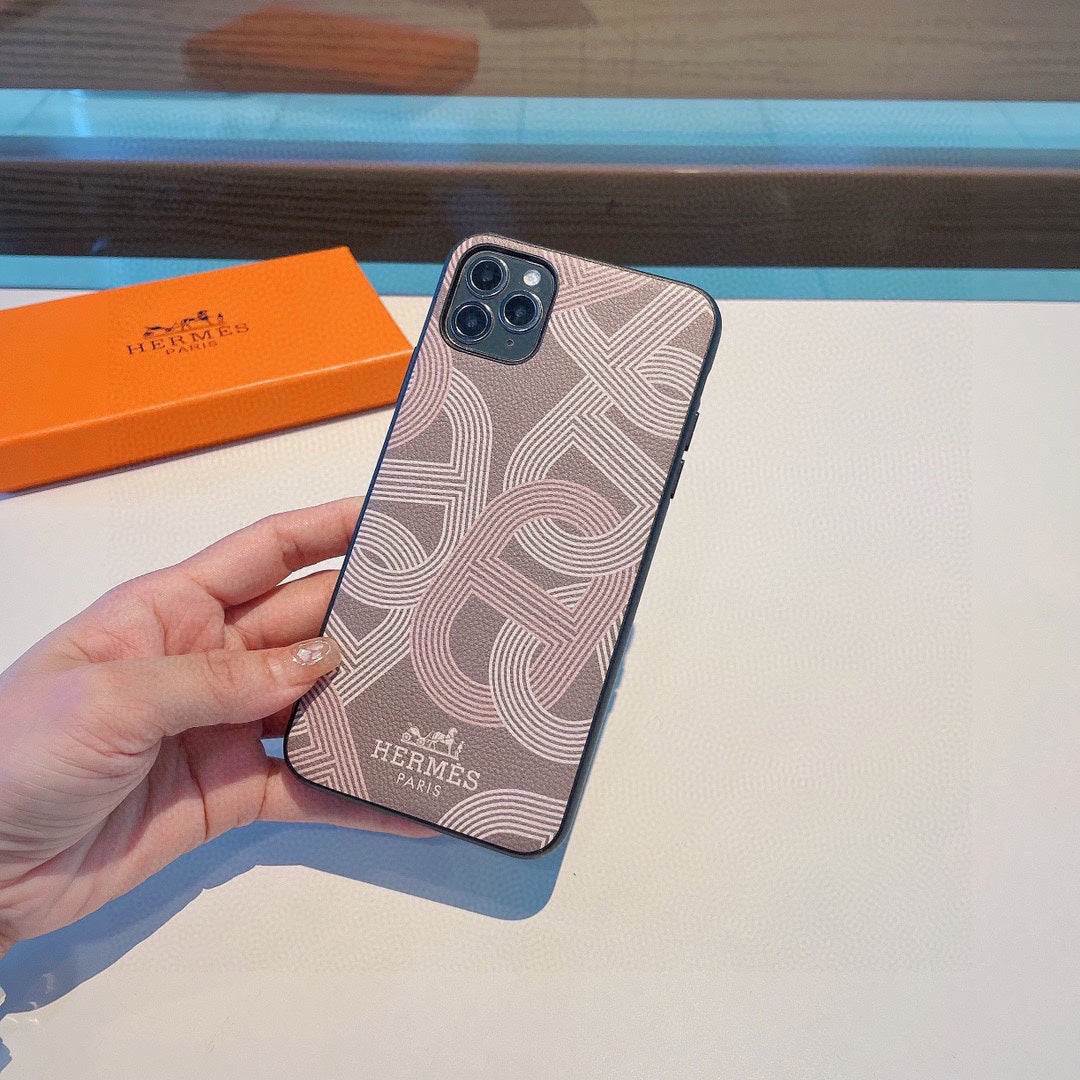 H Cell Phone Case Soft TPU Back Cover New Pattern Leather Iphone12/ 13/ 14/ 15/ Pro /Max/ Plus for 1