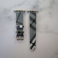 Luxury Watch Band Apple Watches Blue Leather for 42mm