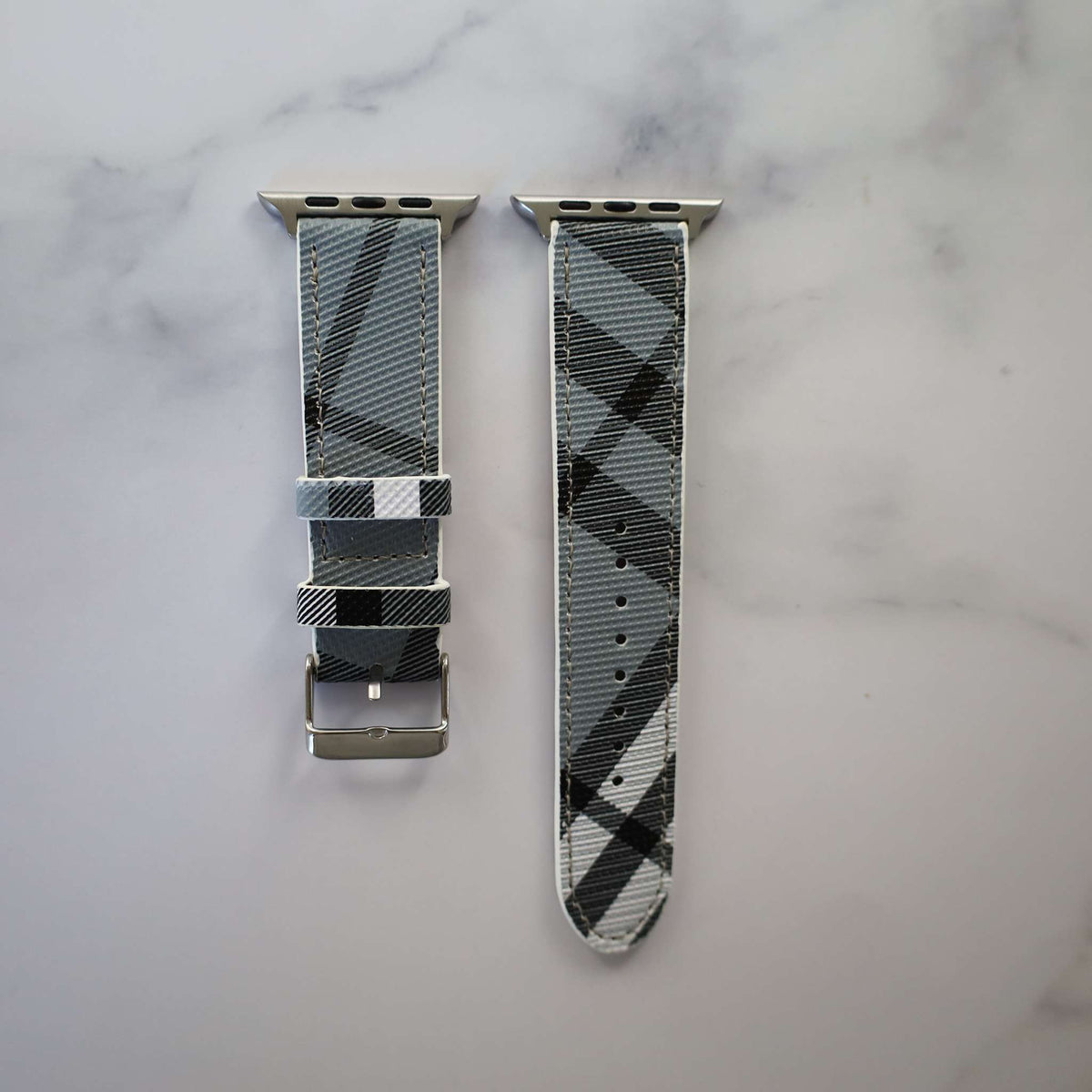 Luxury Watch Band Apple Watches Blue Leather for 42mm