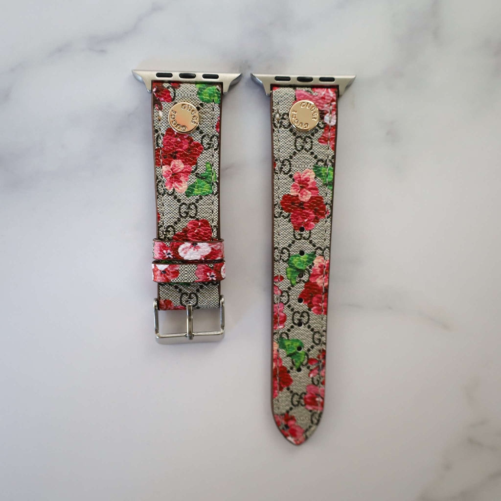 Gucci Band For Apple Watch Bloom Canvas for 38mm-40mm-41mm