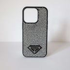 Prada Phone Case Rhinestone Design I Pro Plus for 12-pro