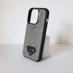 Prada Phone Case Rhinestone Design I Pro Plus for 13-pro