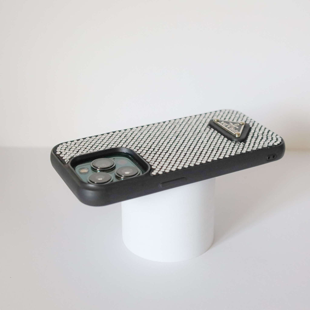 Prada Phone Case Rhinestone Design I Pro Plus for 12-pro-max
