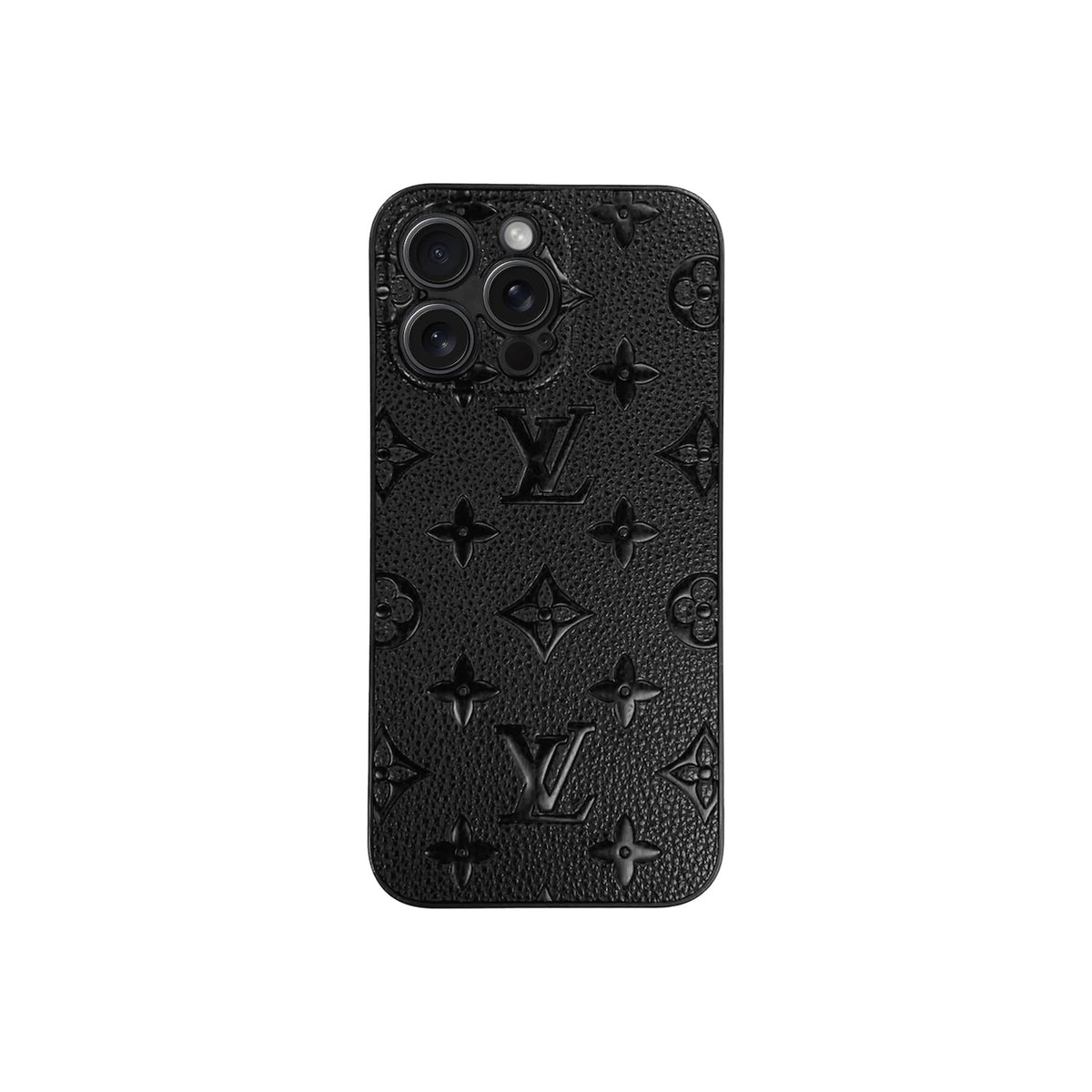 Black Luxury Custom Side iPhone Case for iPhone 12