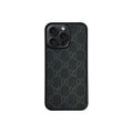 Luxury Black Monogram iPhone Case for iPhone 12