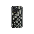 Luxury Black Monogram iPhone Case for iPhone 12